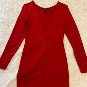 Red long sleeve dress. Size S.